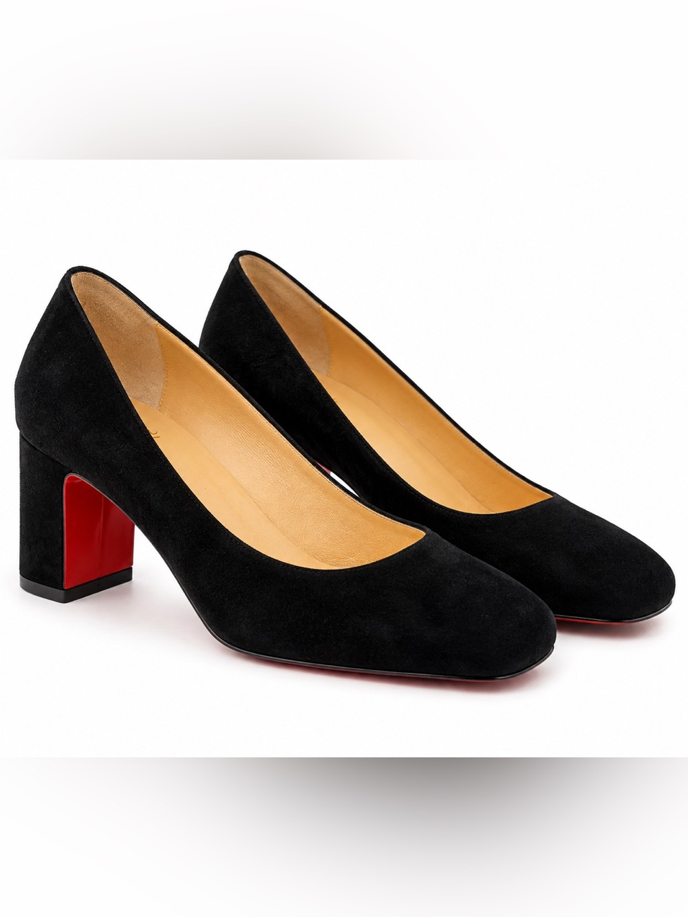 Christian Louboutin Black Heels with Red Sole